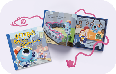 Octobo's Big City Adventure Storybook (Contact Us for the Audiobook Deal Code!)